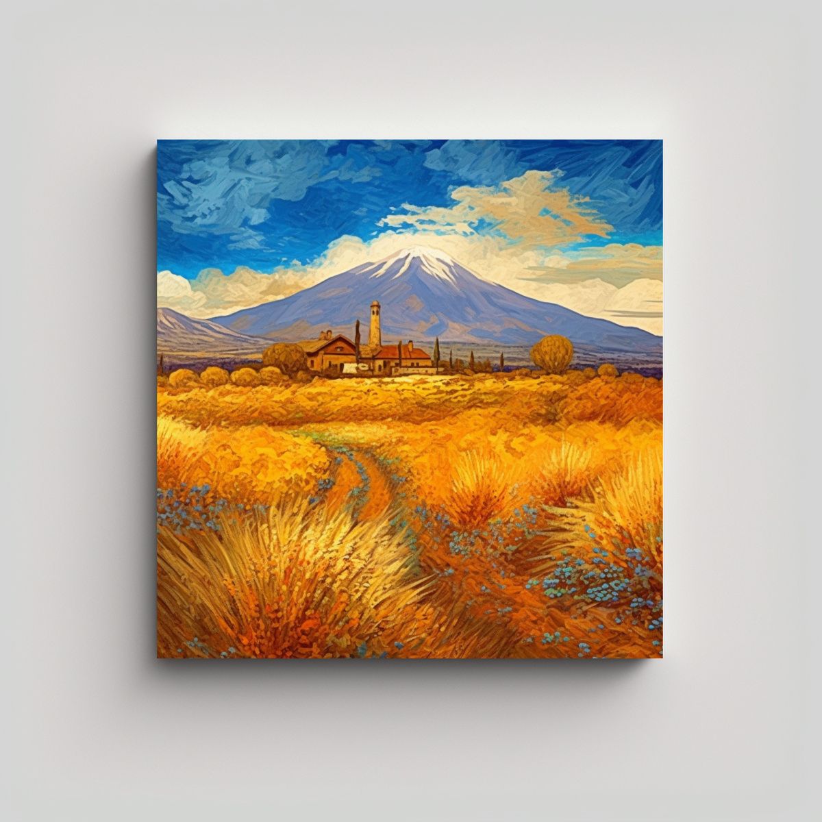 GENERICO - Cuadro Impreso Estilo Vincent Van Gogh Pintura 80x80 Cm