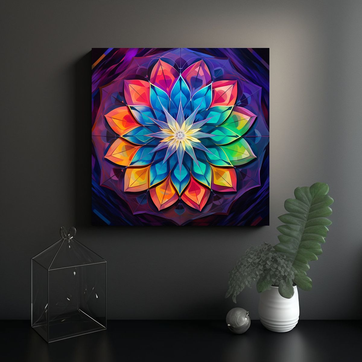 GENERICO - Cuadro Fotográfico En Bastidor Full Color 70x70 Cm.