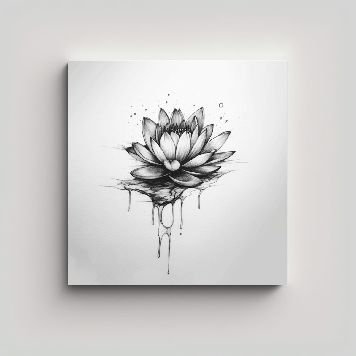 GENERICO - Diseños Intrincados De Tatuajes Lotus En Colores 80x80 Cm.