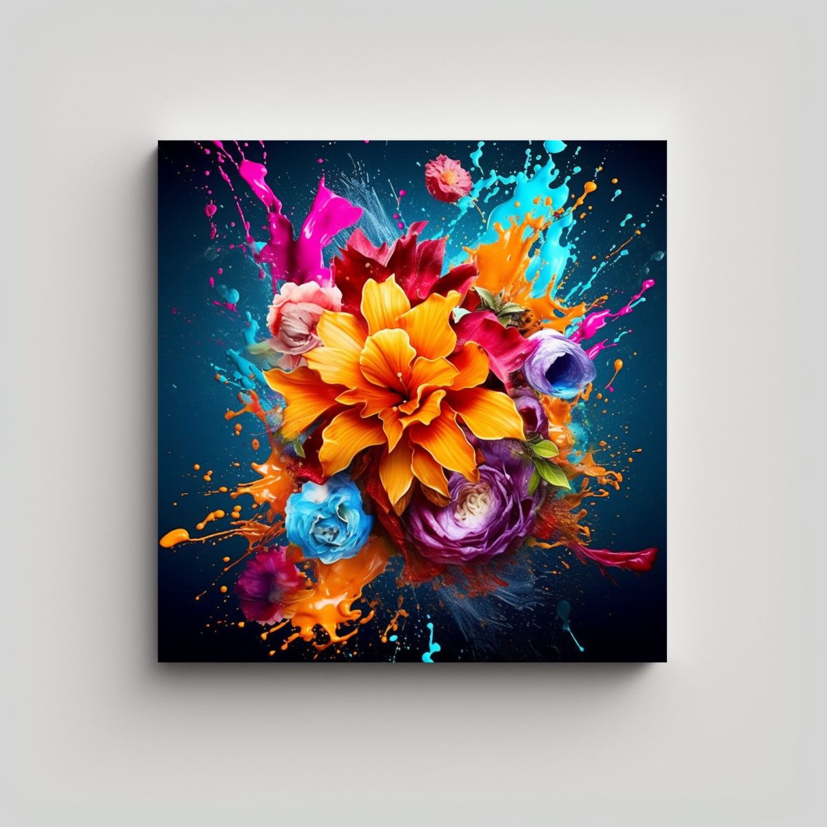 GENERICO - Cuadro De Arte Gráfico Con Diseño Shellpack Y 90x90 Cm