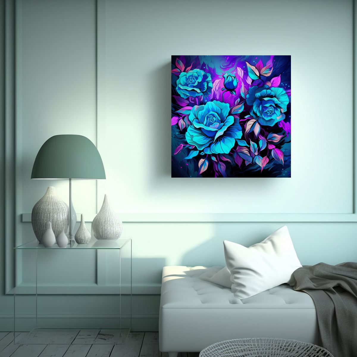 GENERICO - Pinturas Decorativas En Estilo Neonoir Con 80x80 Cm