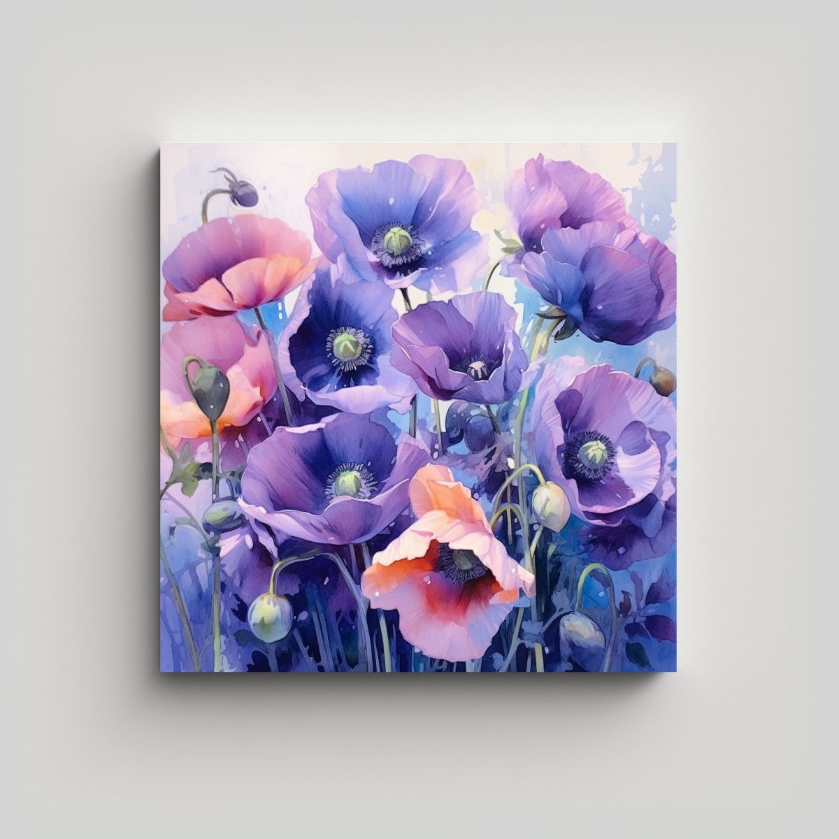 GENERICO - Pintura Floral Arte Forma KRUSH De Un Ramo De 70x70 Cm