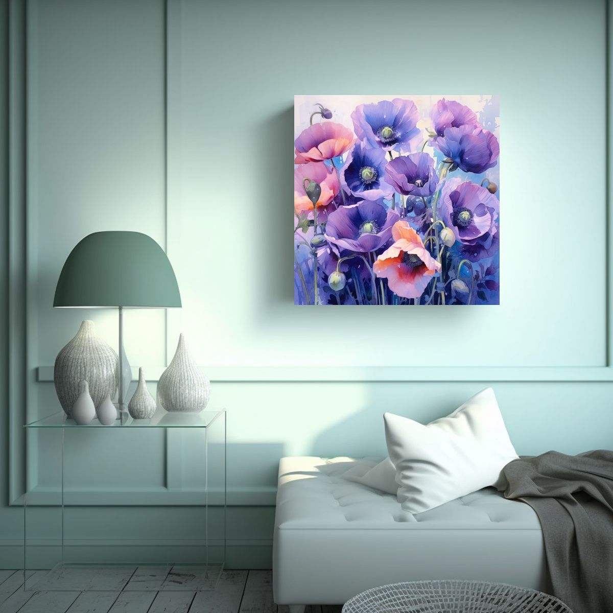 GENERICO - Pintura Floral Arte Forma KRUSH De Un Ramo De 70x70 Cm
