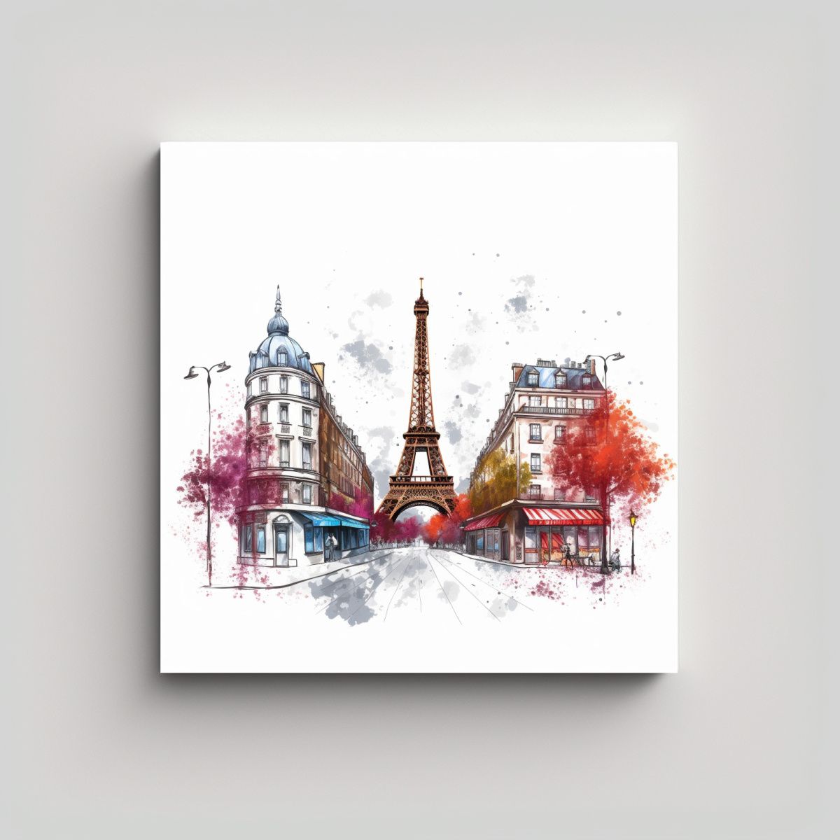 GENERICO - Cuadro Cuadro Colores Vibrantes Estilo Lienzo 70x70 Cm