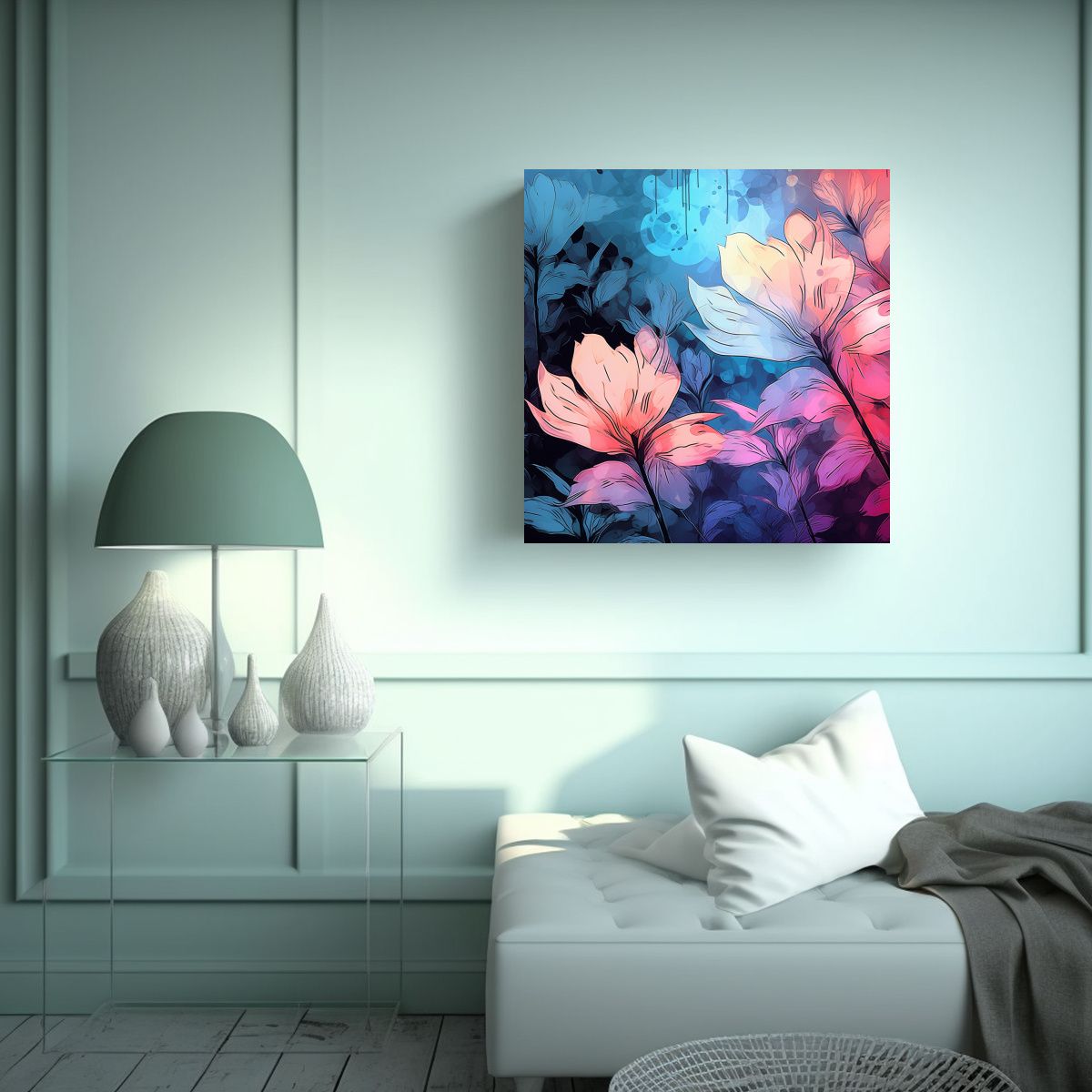 GENERICO - Pinturas Decorativas De Alta Calidad Con Colores 90x90 Cm.