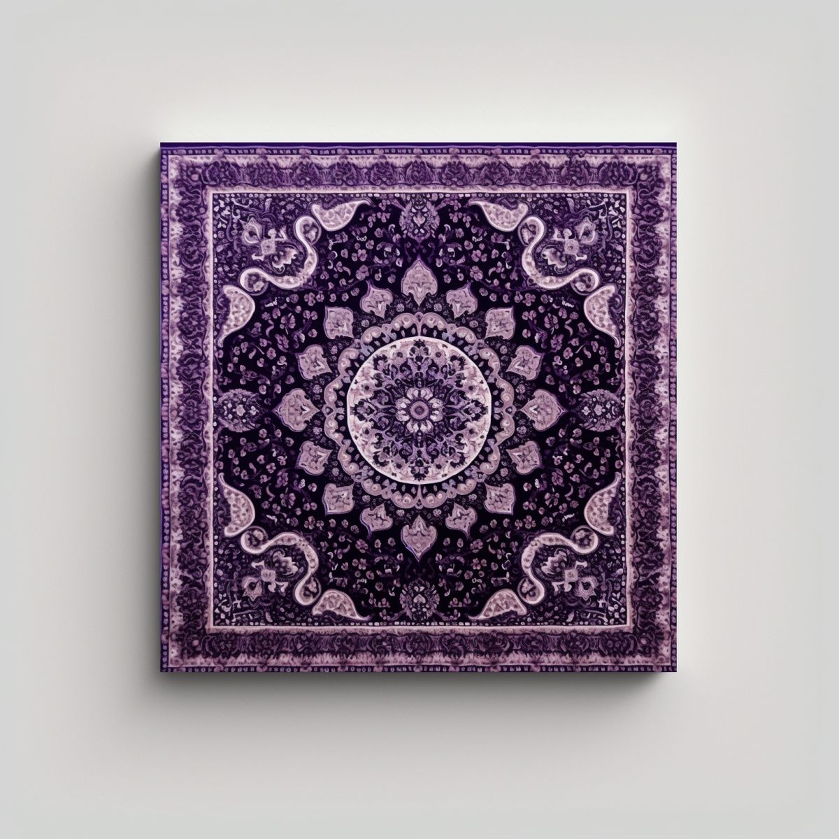 GENERICO - Lienzo De Tela Calidos Con Diseño Oriental En 80x80 Cm