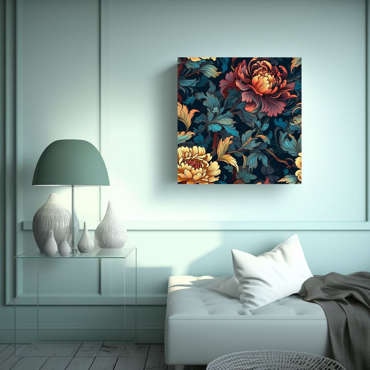 GENERICO - Composición Elegante De Cuadros Decorativos 70x70 Cm