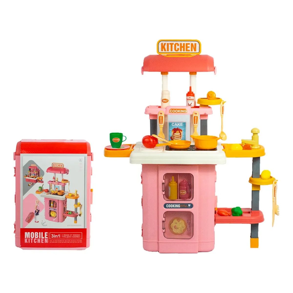 GENERICO - Maletín De Mini Cocina Portátil Juguete Didáctico