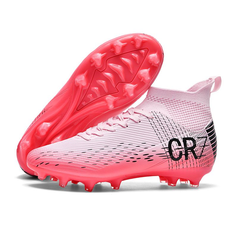 DANWEILE - Zapatos de fútbol profesionales deportivos transpirables Rosa