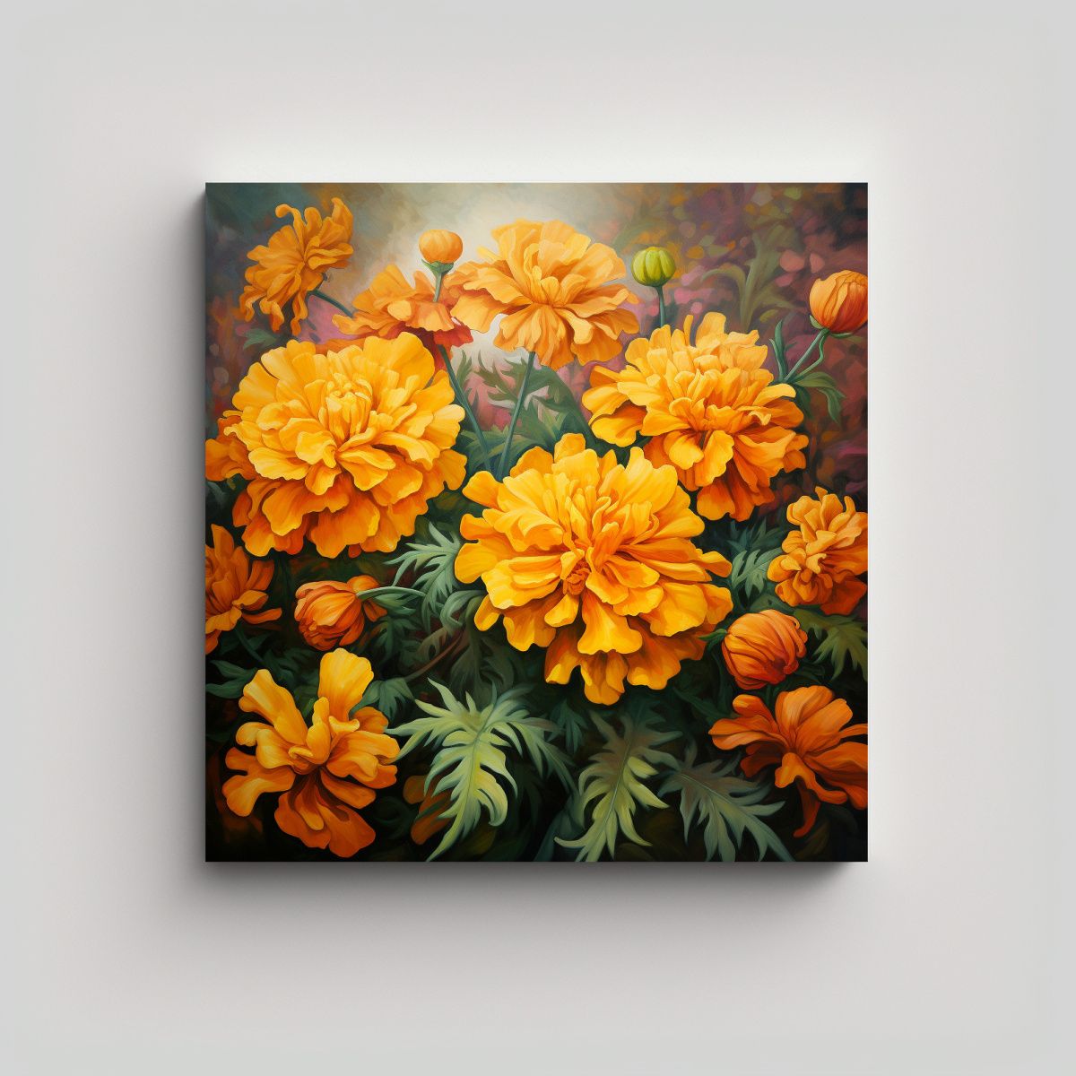 GENERICO - Arte De Pared Minimalista A Marigold Herbs 70x70 Cm