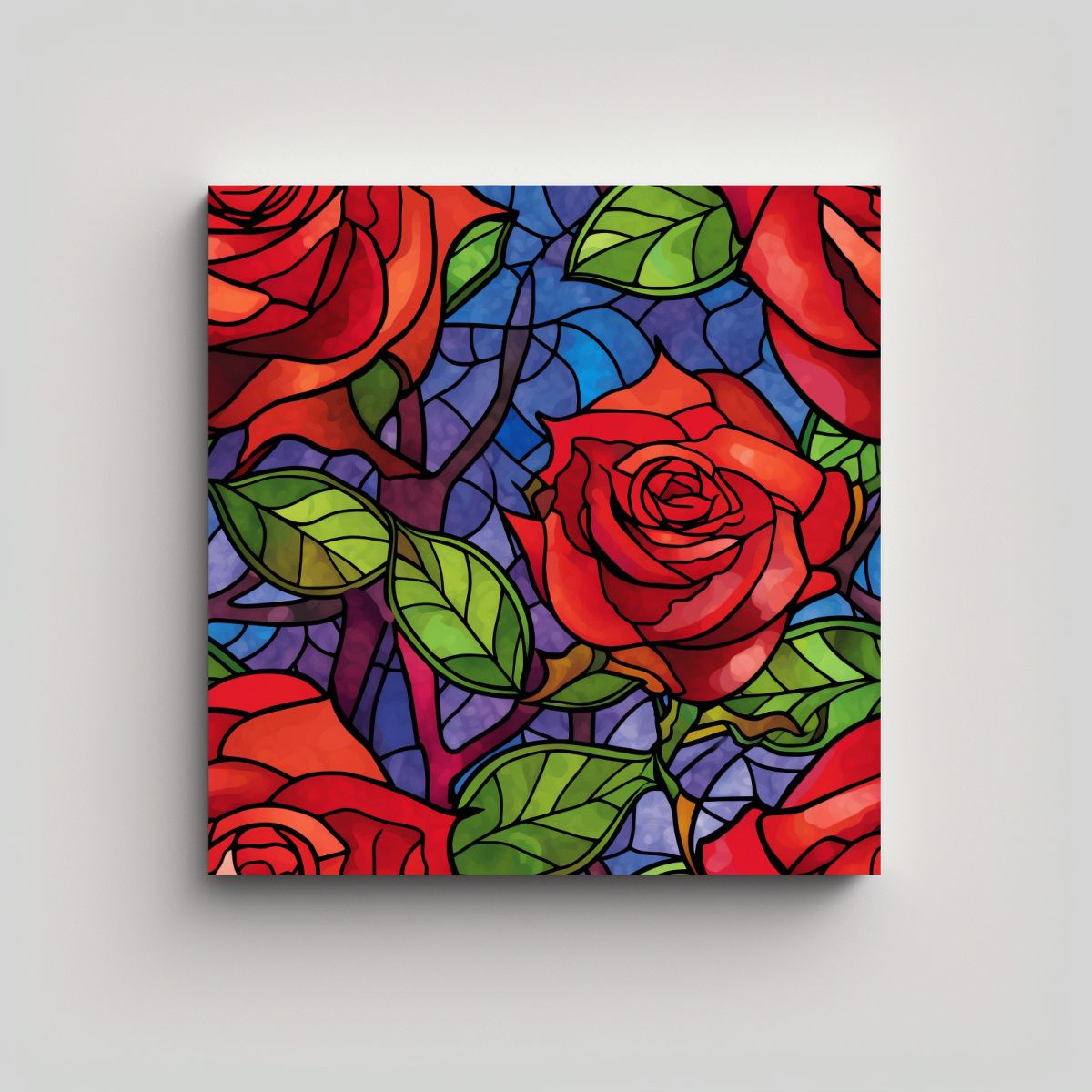 GENERICO - Cuadro Abstracción Bonito Con Patrón De 70x70 Cm