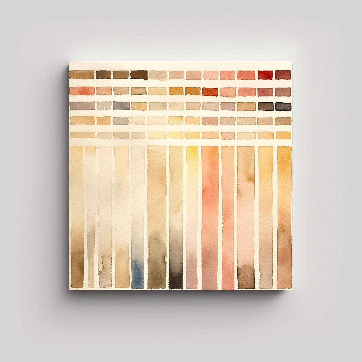 GENERICO - Arte De Pared Acuarela Motivo Watercolor Tabs 90x90 Cm.