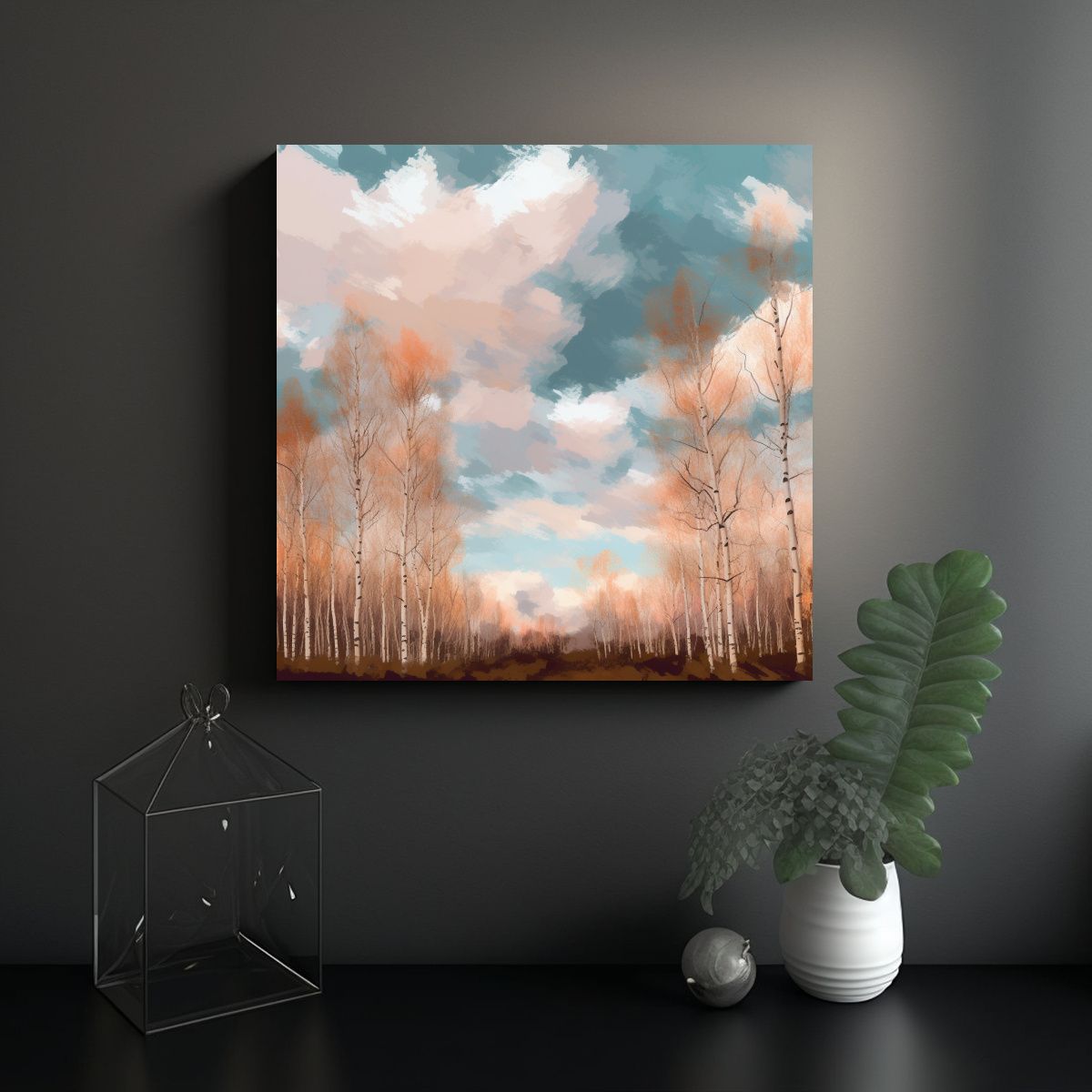 GENERICO - Pinturas Decorativas Estilo Abstracción 90x90 Cm