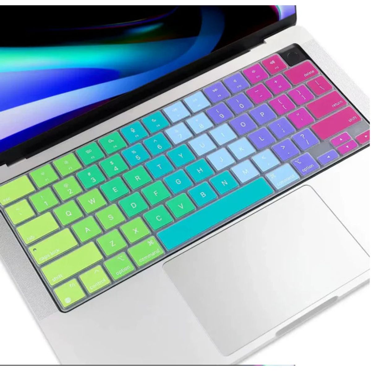FACTORYTECH - Protector Teclado Arcoíris p MacBook Pro 1416 Air 136