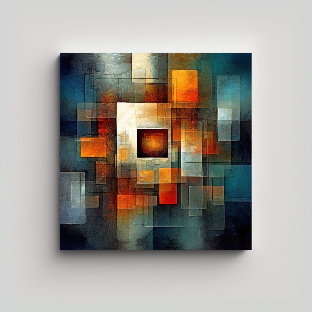 GENERICO - Arte De Pared Abstracto Expresión Ragnarok 90x90 Cm