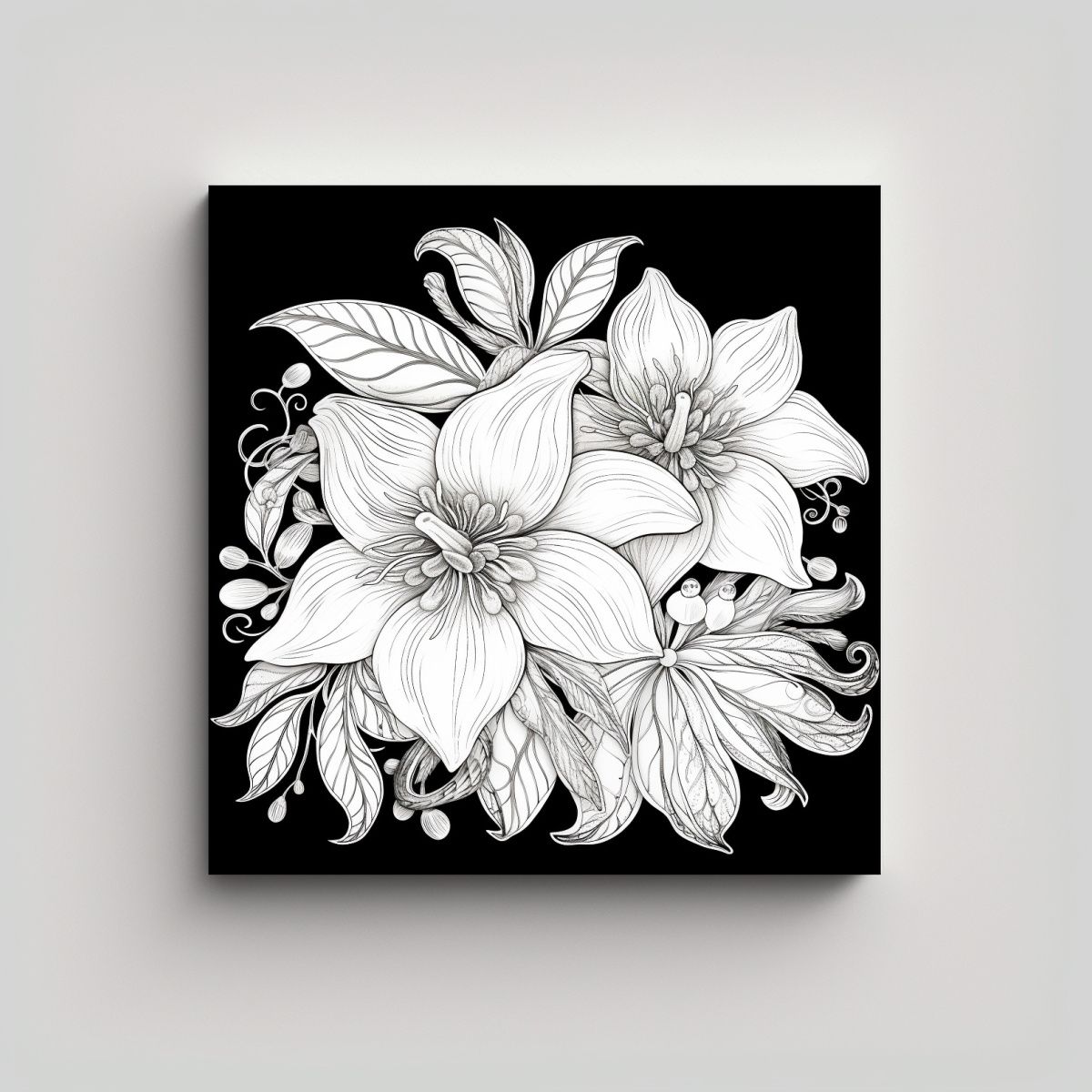 GENERICO - Cuadro Abstracto Enigmático Y Libro Para 90x90 Cm