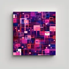 GENERICO - Cuadro Decorativo De La Línea Fina De Visión 90x90 Cm