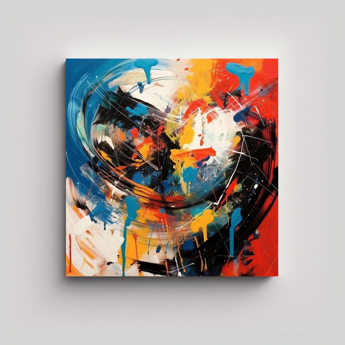 GENERICO - Pinturas Decorativas Estilo Galería Abstractas Y 70x70 Cm