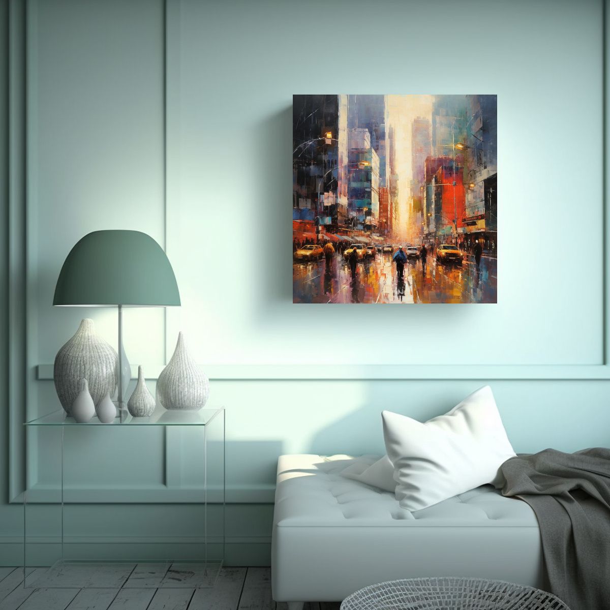 GENERICO - Pinturas Decorativas Urbana Con Sensibilidad 80x80 Cm