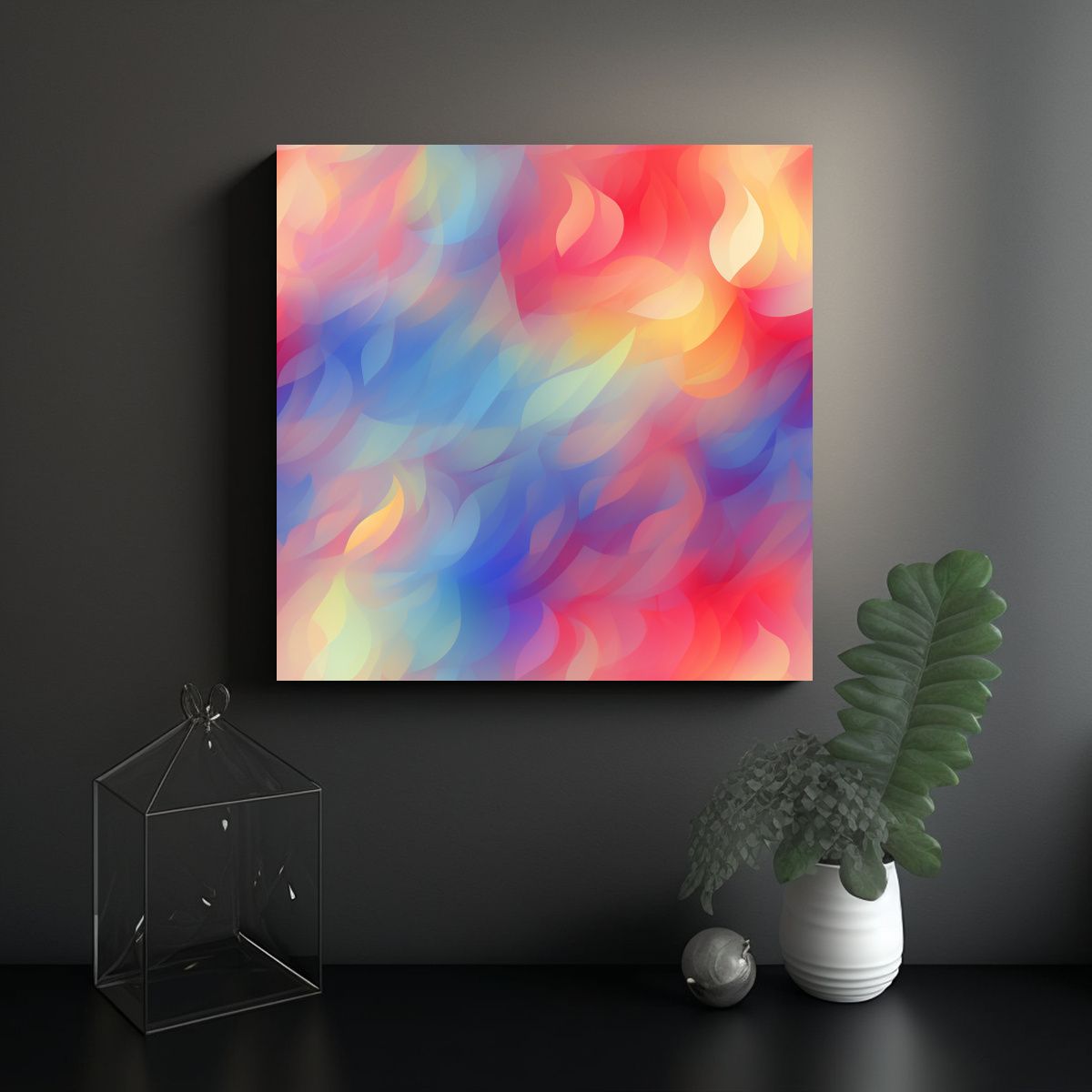 GENERICO - Pinturas Decorativas Estilo Visión Con Efecto 70x70 Cm