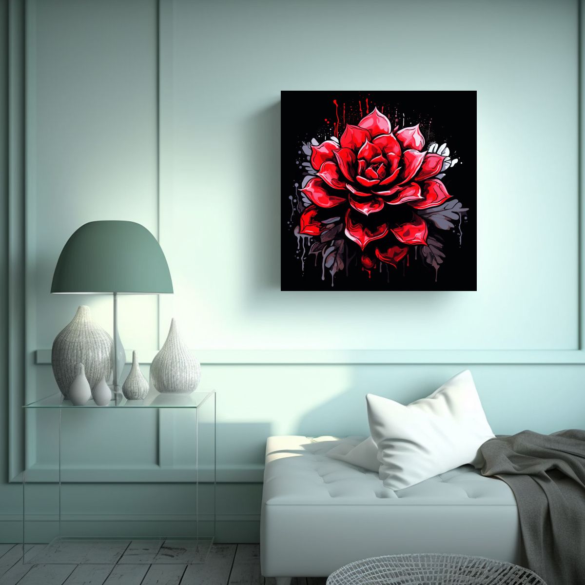 GENERICO - Cuadros Decorativos De Plantas Suculentas En 70x70 Cm