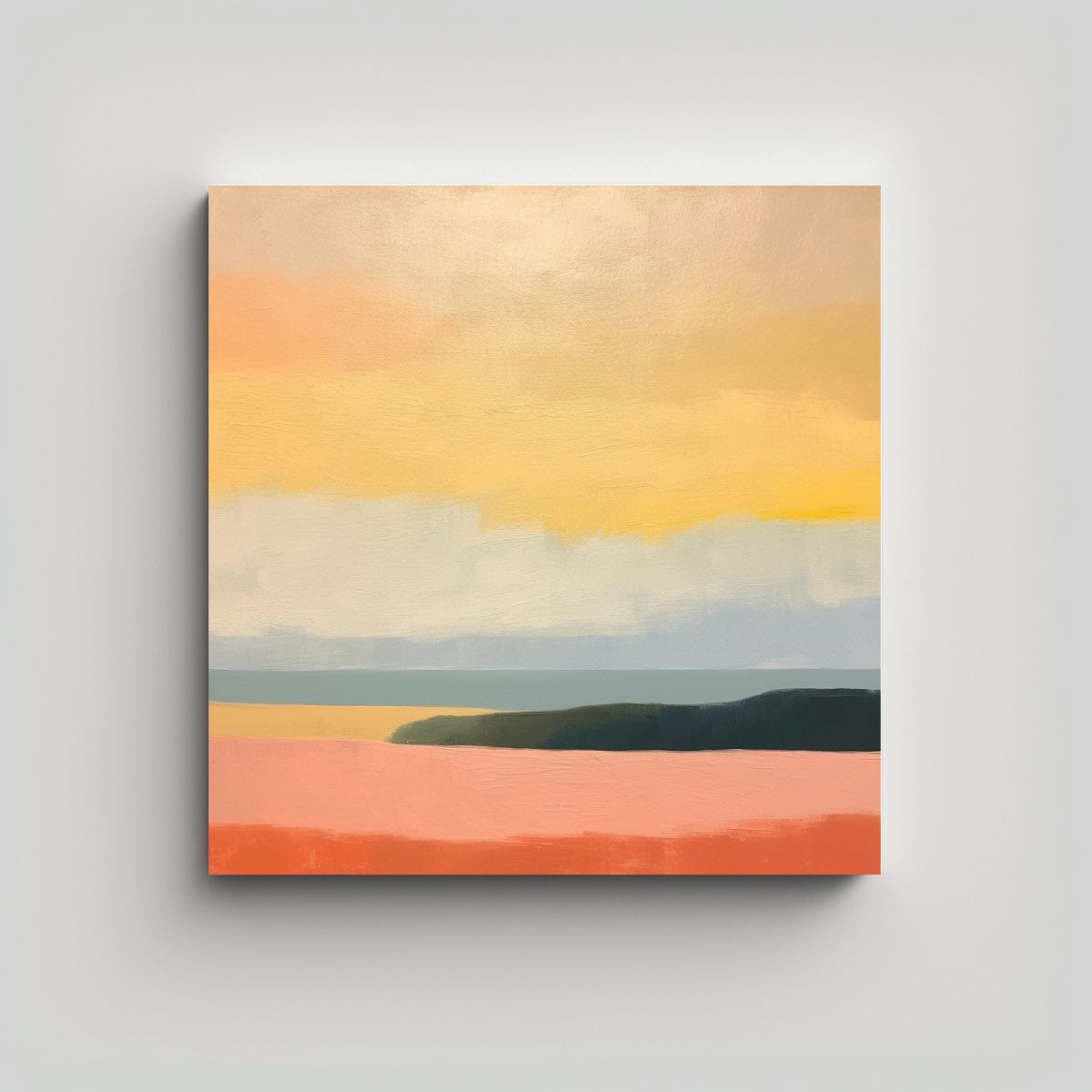 GENERICO - Pintura Minimalista Moderna En Acrílico Sobre 80x80 Cm