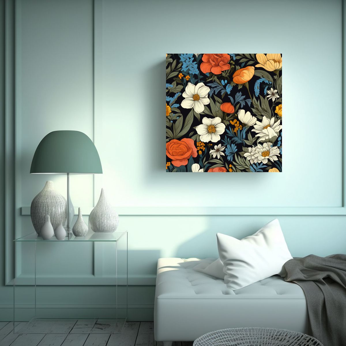 GENERICO - Composición Dinámica De Arte De Pared Con 80x80 Cm.