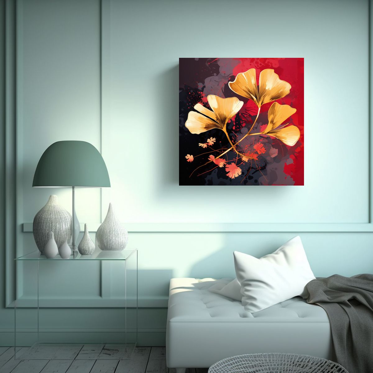 GENERICO - Pintura En Bastidor De Concepto De Salón Con 80x80 Cm