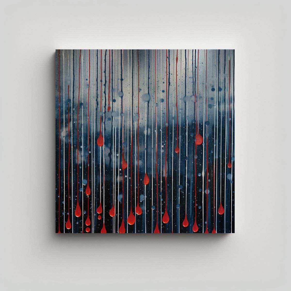 GENERICO - Pinturas Decorativas En Gris Translúcido Con 90x90 Cm.
