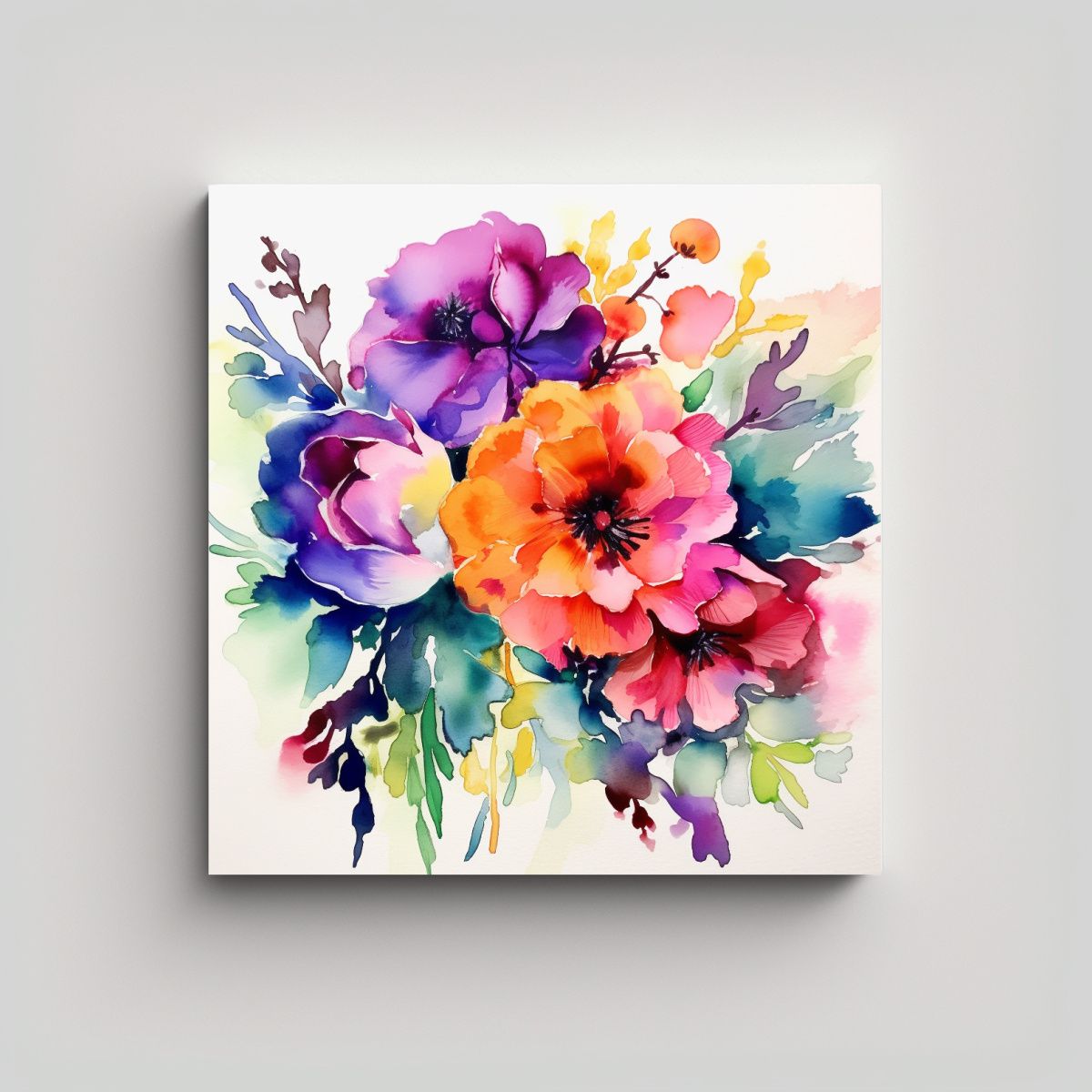 GENERICO - Composición Multicolor De Tinta De Alcohol Para 90x90 Cm