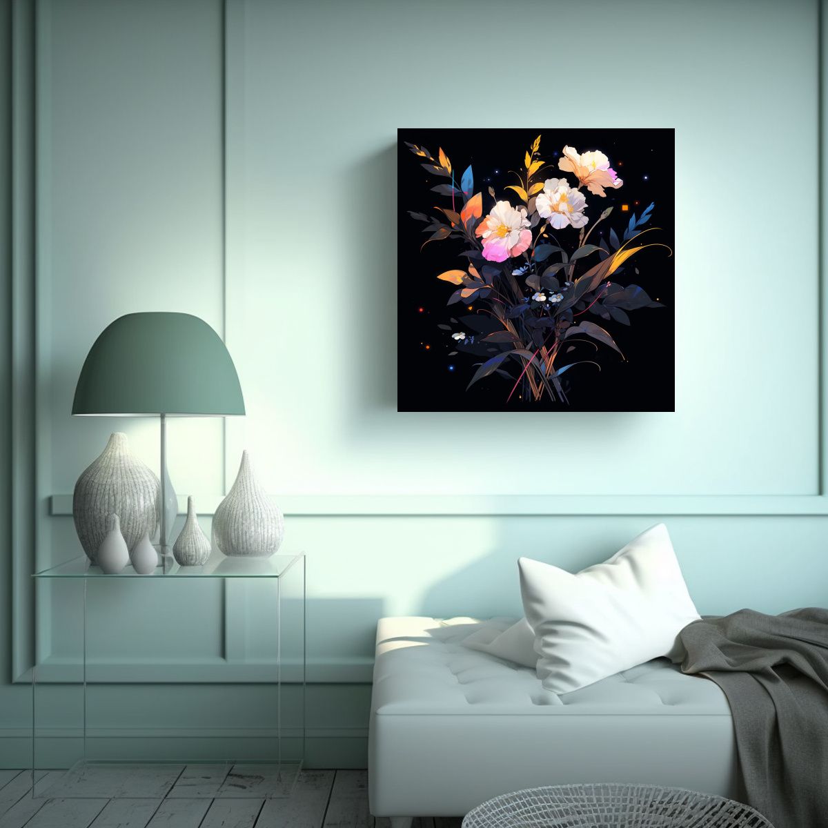 GENERICO - Pinturas Decorativas Arte Calidos Reflejo En 80x80 Cm