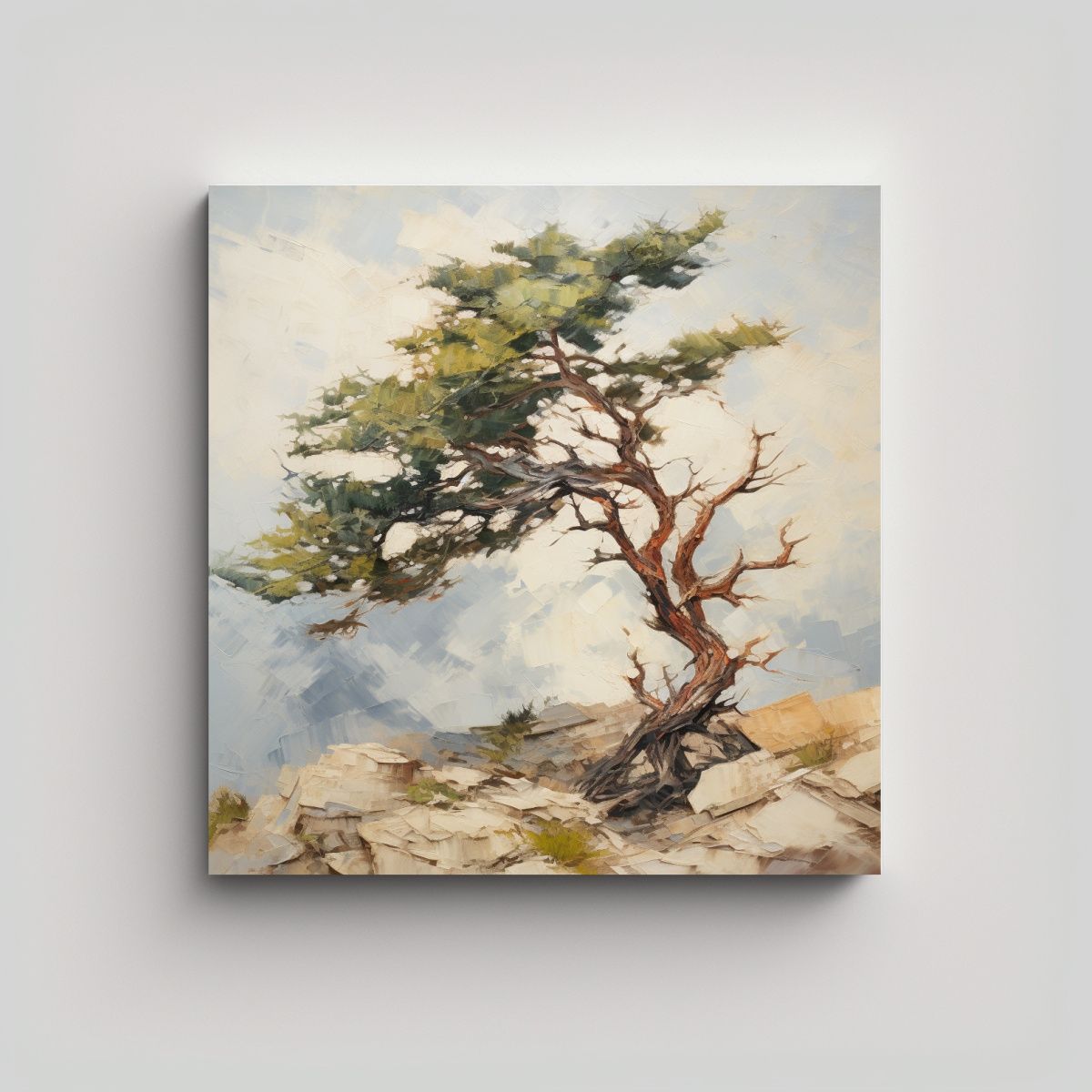 GENERICO - Lienzo Vanguardia Street Art Pintura Abstracta De 70x70 Cm