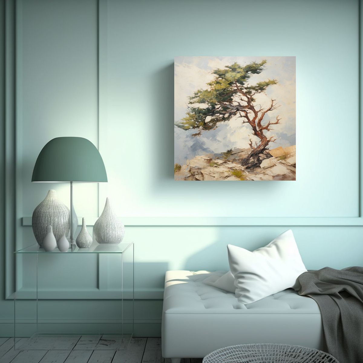 GENERICO - Lienzo Vanguardia Street Art Pintura Abstracta De 70x70 Cm