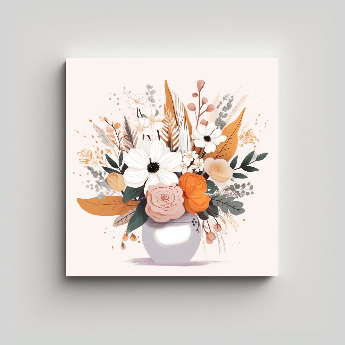 GENERICO - Arte Moderno Boho De Impacto Visual Dibujo 80x80 Cm