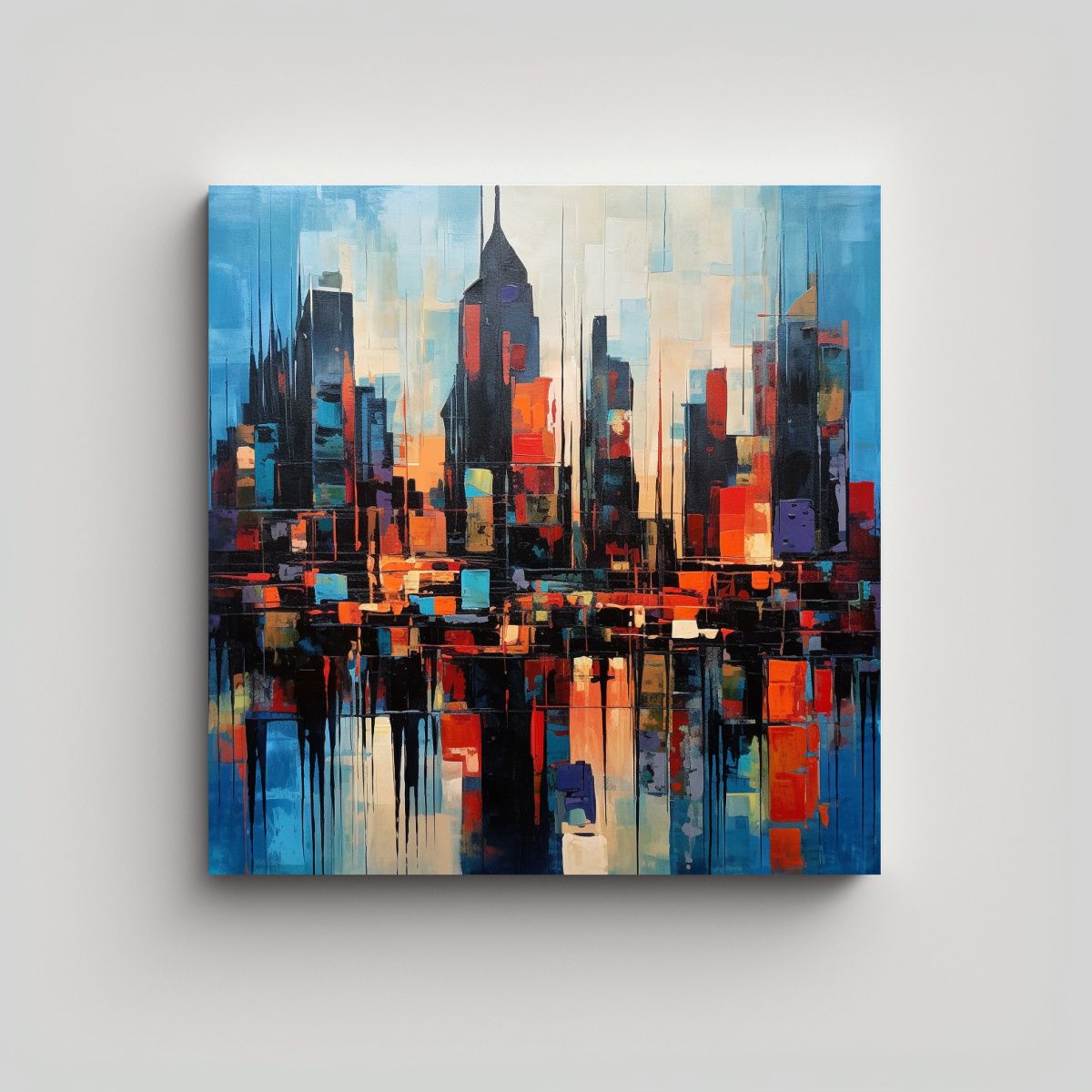 GENERICO - Arte De Pared Acuarela Regalo Interpretación 90x90 Cm