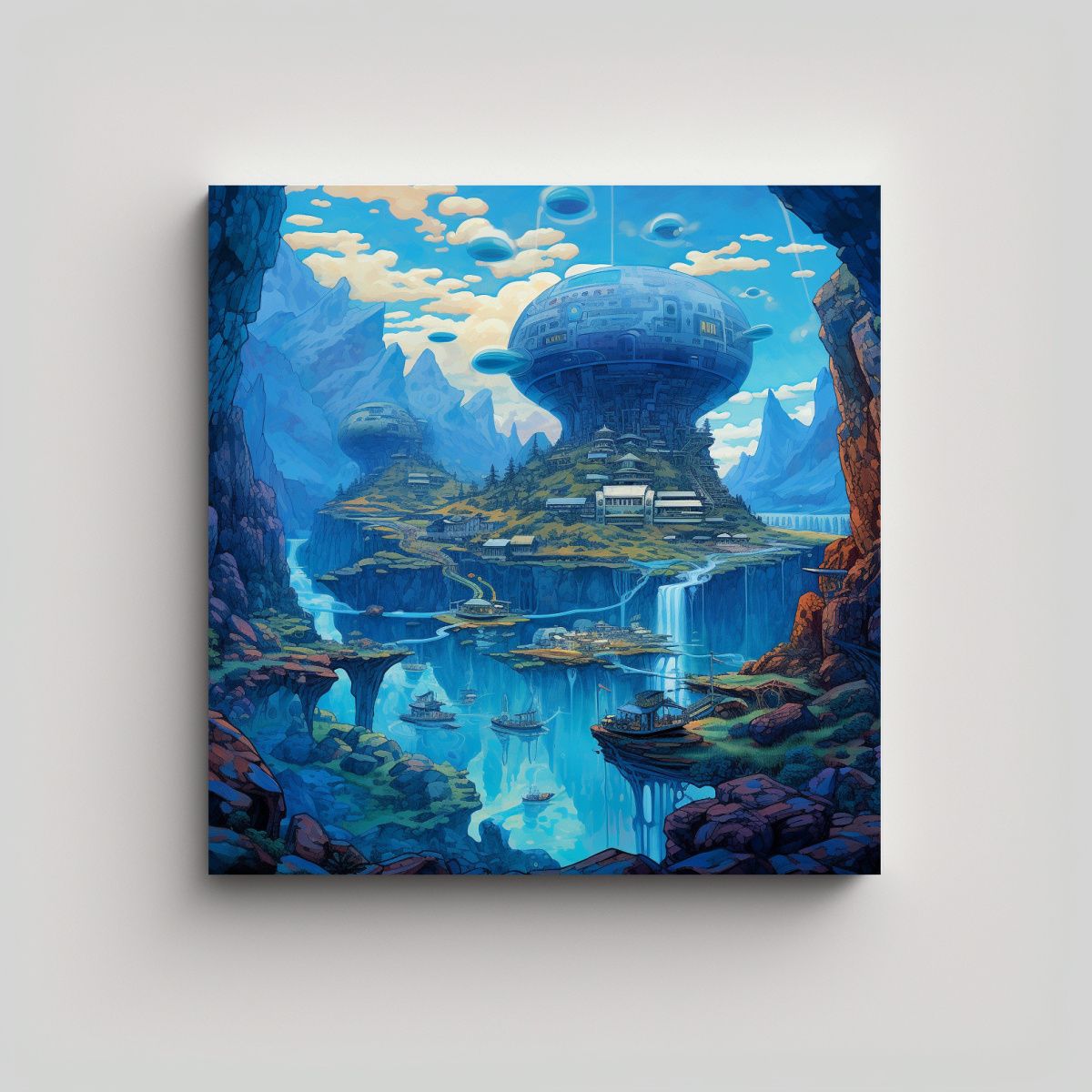 GENERICO - Pinturas De Decoración En Lienzo Resistente Al 80x80 Cm