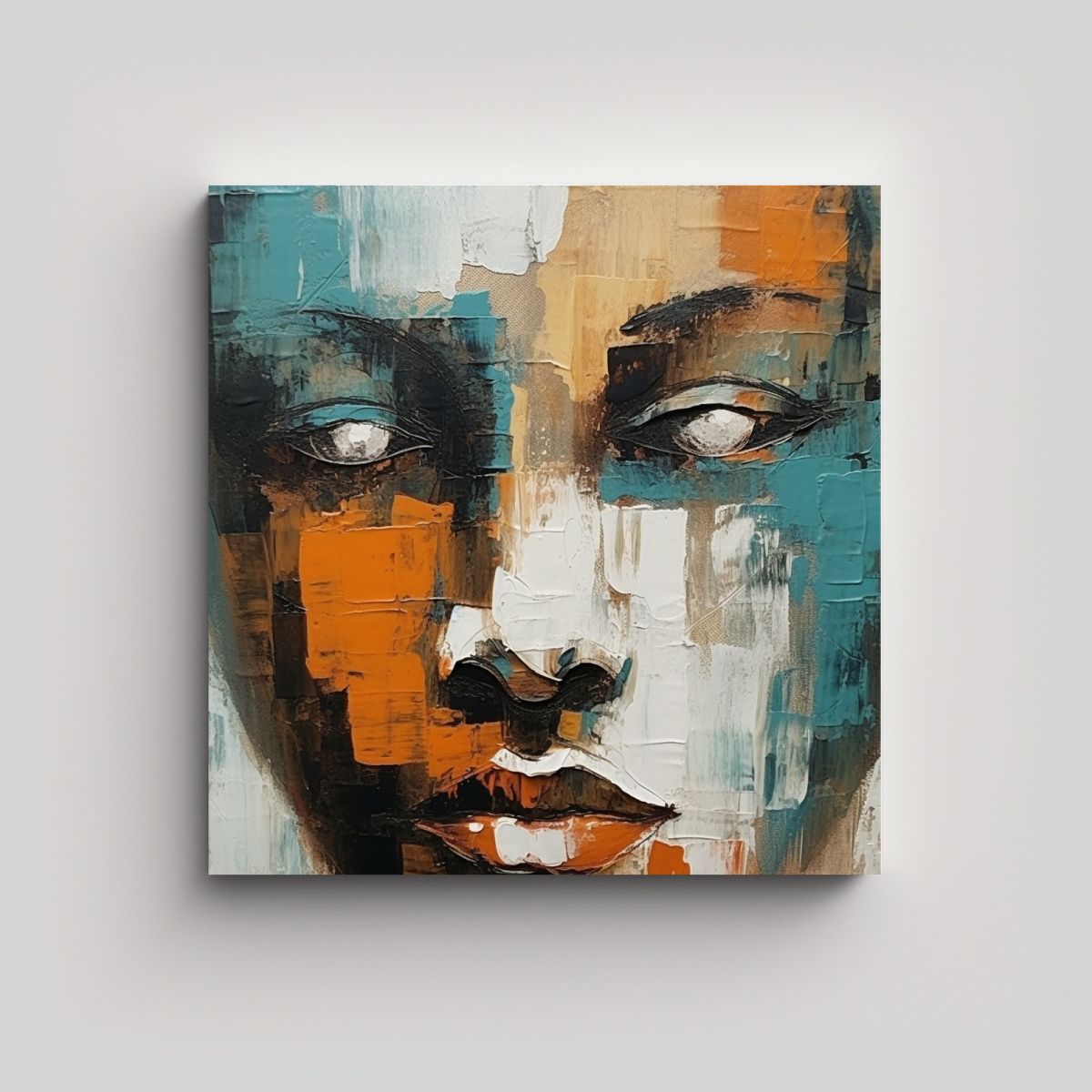 GENERICO - Pinturas Decorativas Estilo Impresionista Marrón 80x80 Cm.