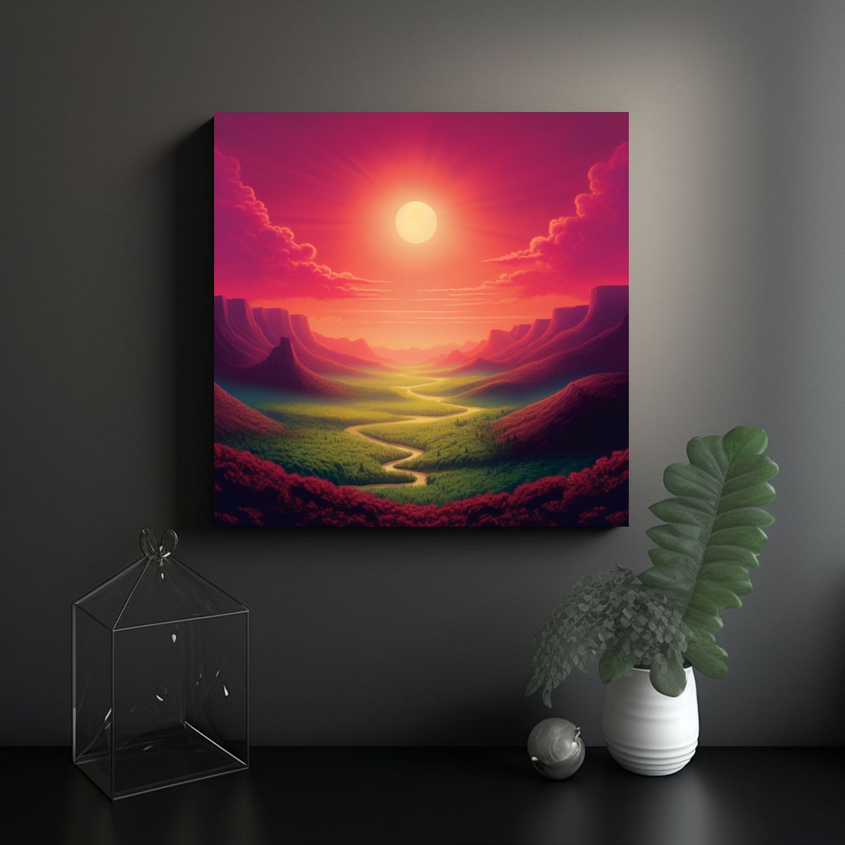 GENERICO - Pinturas Decorativas En Lienzo Conceptual A Todo 70x70 Cm