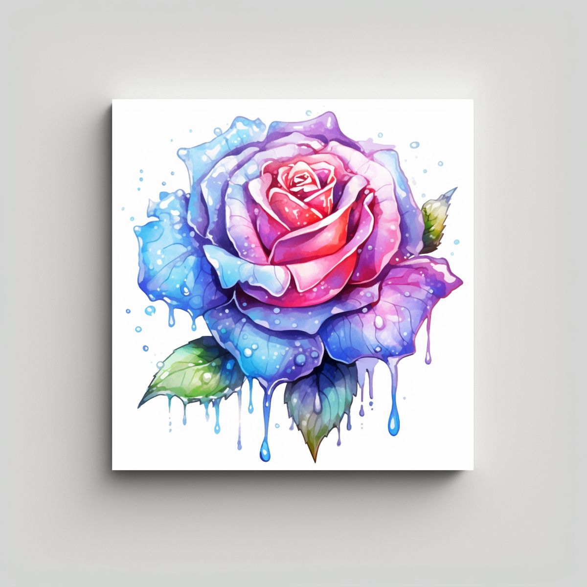 GENERICO - Composición Clásica En Canva Con Clipart De 70x70 Cm