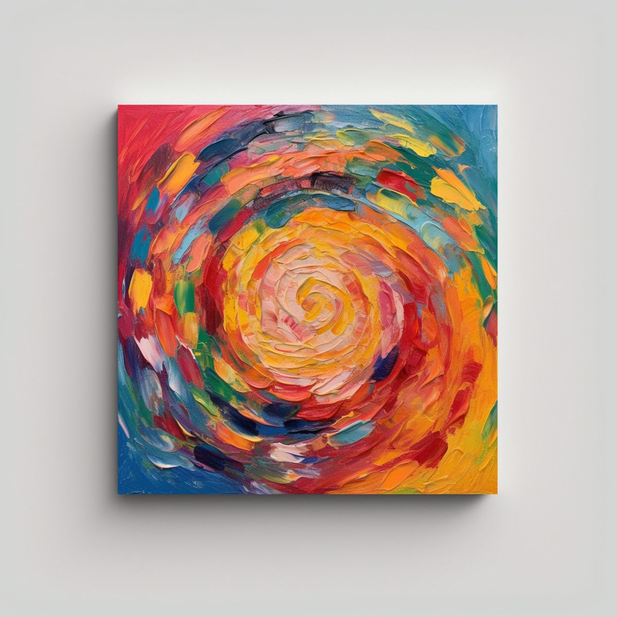 GENERICO - Cuadro Decorativo Círculo Veraniego Colores 80x80 Cm