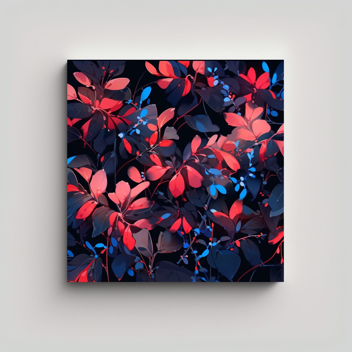 GENERICO - Pintura Decorativa En Estilo Fantástico Neonoir 90x90 Cm