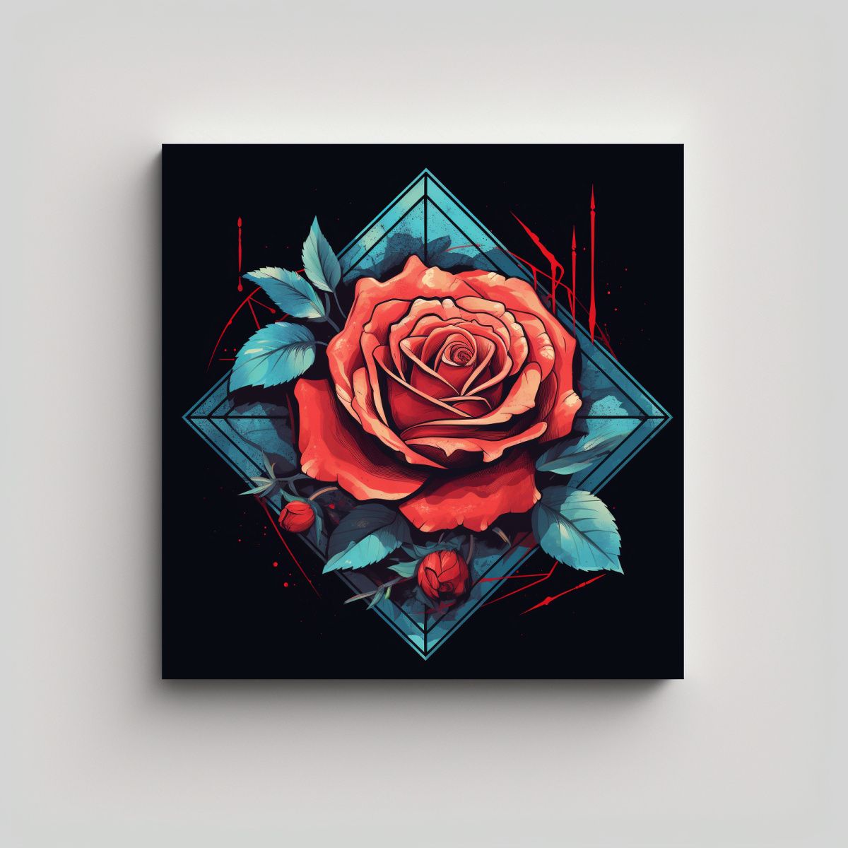 GENERICO - Composición Profesional En Canva Diseño De 80x80 Cm