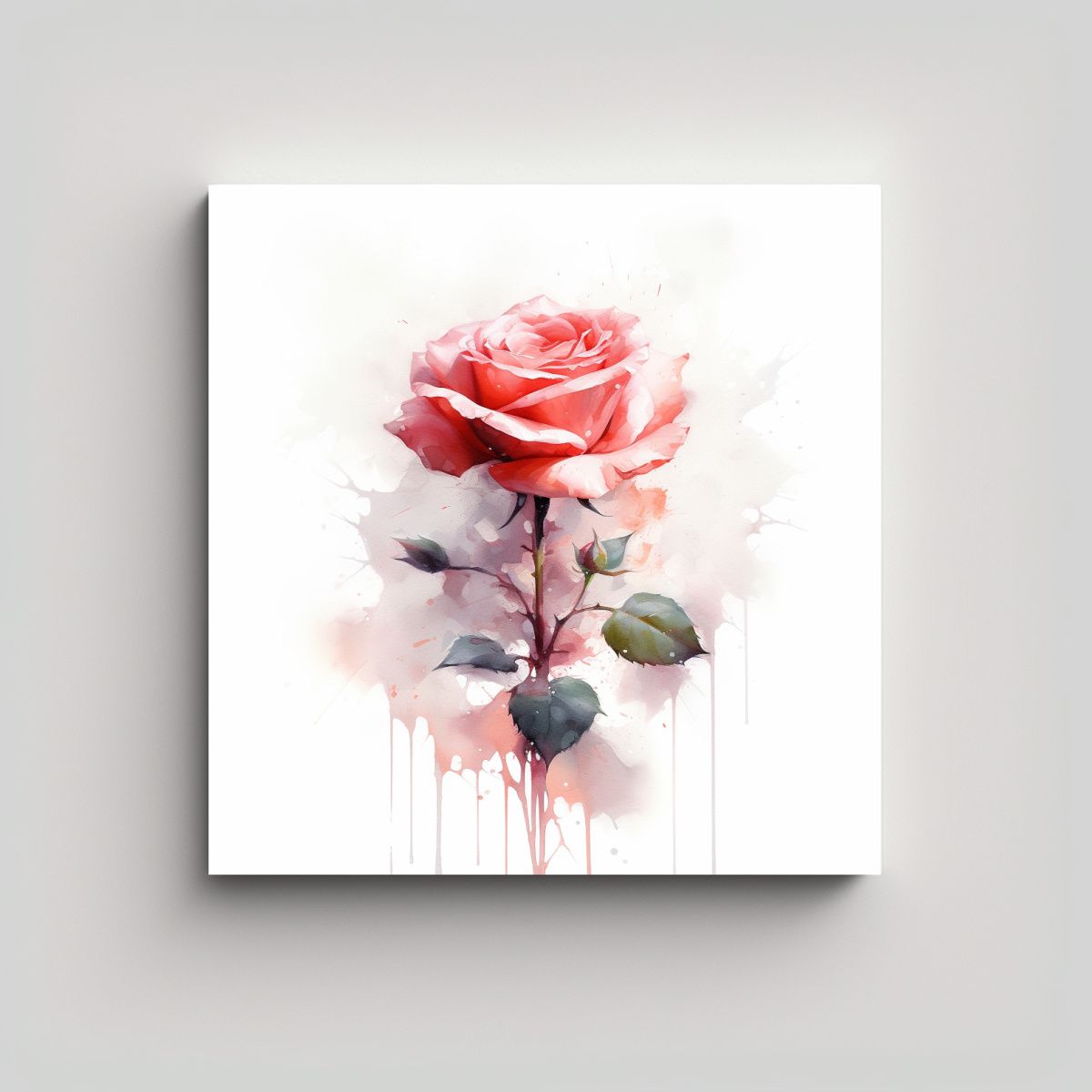 GENERICO - Cuadro Inspirador Con Gama De Colores Rose Sobre 90x90 Cm