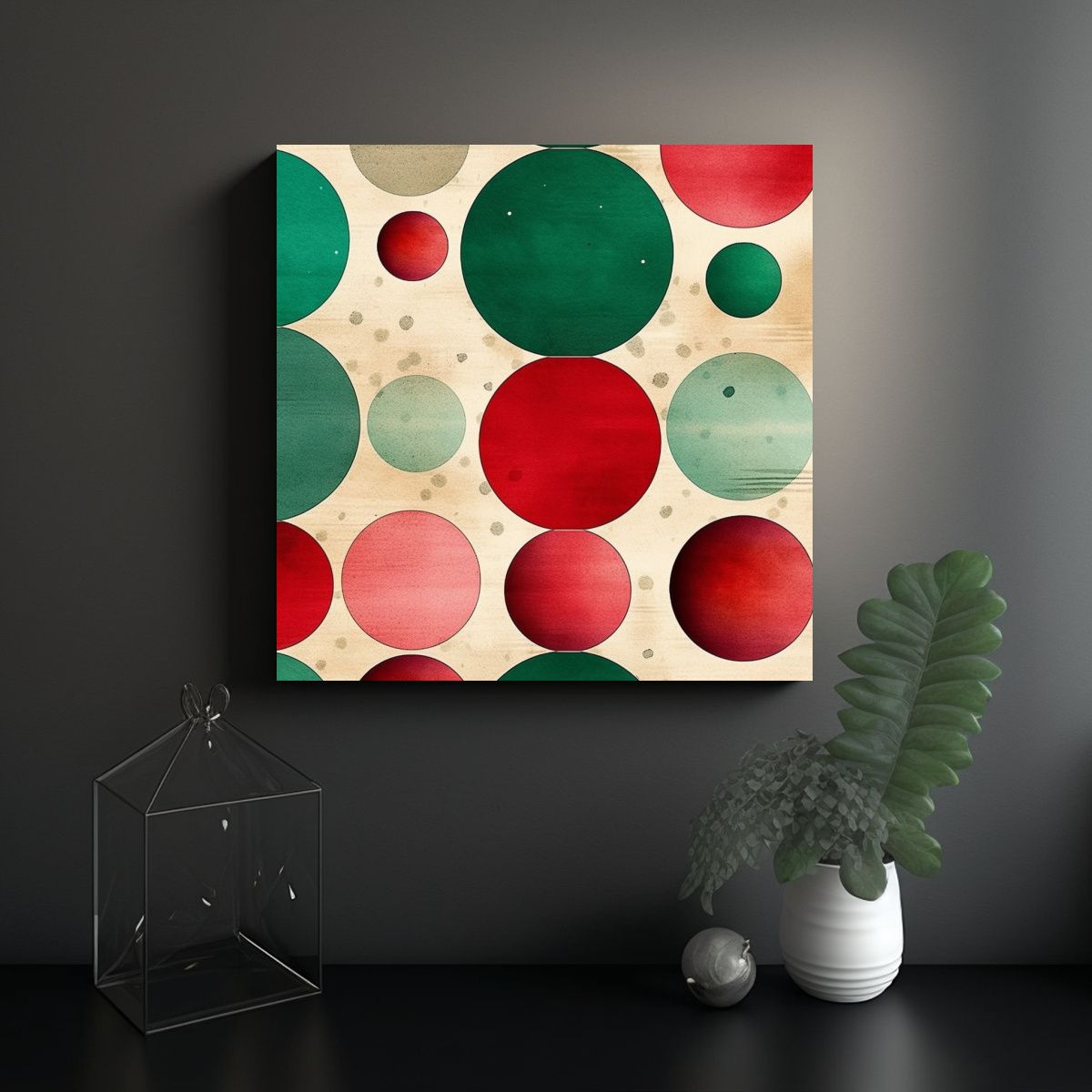 GENERICO - Pinturas Decorativas Juveniles Escandinavas Retro 80x80 Cm