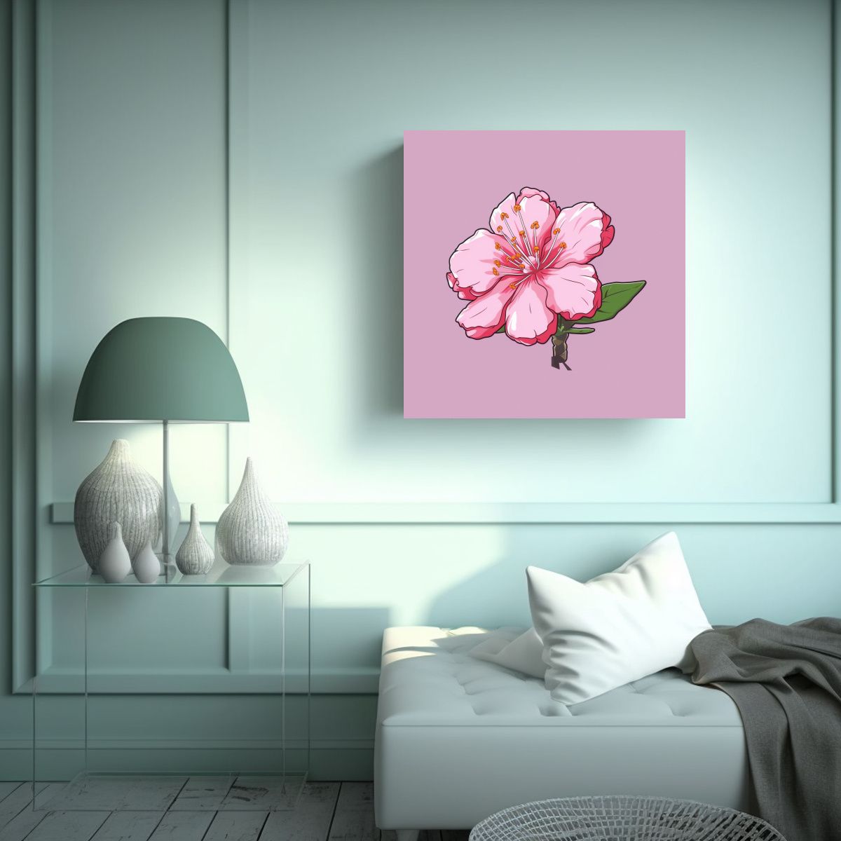 GENERICO - Arte De Pared Anime Con Impactantes Colores Y 70x70 Cm.