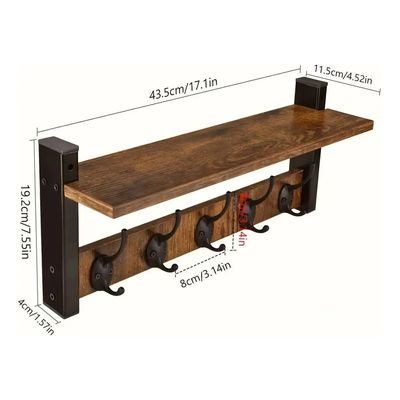Imagen 2 del producto Repisa Perchero Estante De Pared Estanterías