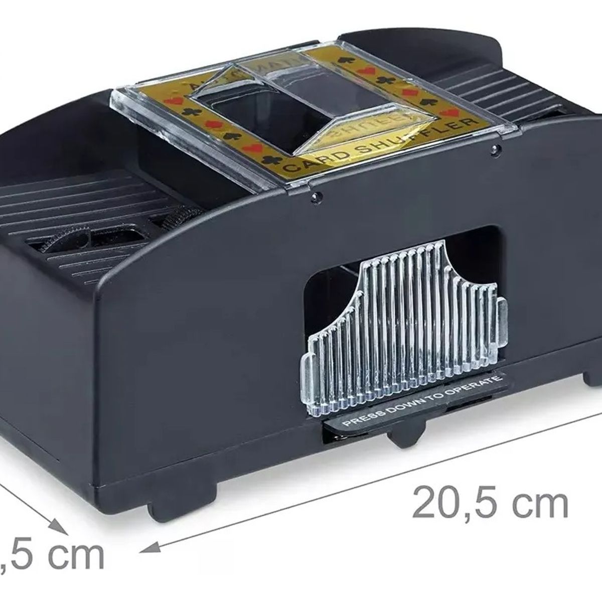 GENERICO - Mezclador Barajador De Cartas Poker A Pilas Repartidor Naipe