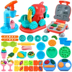 LUKOVEE - Kit Para Hacer Hamburguesas Niños Masa Moldeable Plastilina
