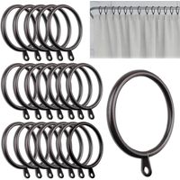 Pack 50 Unidades Anillos Para Barra Colgar Cortina De Metal