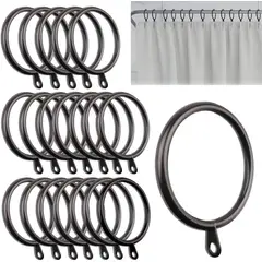 KUANGYE - Pack 50 Unidades Anillos Para Barra Colgar Cortina De Metal
